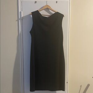 J. Crew Classic Black Midi Dress
